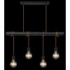 Globo LEO Pendant Light black, 4-light sources