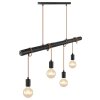 Globo LEO Pendant Light black, 4-light sources