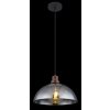 Globo SALSA Pendant Light Dark wood, black, 1-light source
