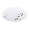 Globo LAVA Ceiling Light LED white, 1-light source
