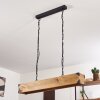 OLOMOUC Pendant Light Light wood, black, 4-light sources