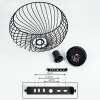 Rogsvolden Ceiling Light black, 1-light source
