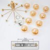Alden Pendant Light brass, 9-light sources
