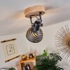 Osina Ceiling Light Ecru, black, 1-light source