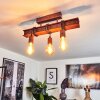 Barbengo Pendant Light rust-coloured, black, 3-light sources