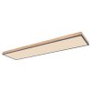 Globo DORO Ceiling Light LED Wood like finish, black, 1-light source, Remote control