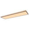 Globo DORO Ceiling Light LED Wood like finish, black, 1-light source, Remote control