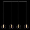 Globo EUSEBIUS Pendant Light black, 4-light sources