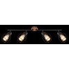 Globo WILLA Ceiling Light Dark wood, black, 4-light sources
