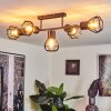 Pila Ceiling Light black, 5-light sources