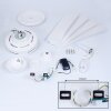 Vasstrand ceiling fan white, Remote control