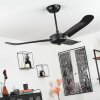 Virrik ceiling fan black, Remote control
