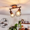 Borio Ceiling Light brown, black, 2-light sources