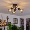 Borio Ceiling Light brown, black, 3-light sources