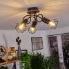 Borio Ceiling Light brown, black, 3-light sources