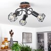 Borio Ceiling Light brown, black, 3-light sources