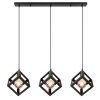 Globo LYDIA Pendant Light black, 3-light sources