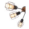 Globo WILLA Ceiling Light Dark wood, black, 6-light sources
