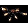 Globo WILLA Ceiling Light Dark wood, black, 6-light sources