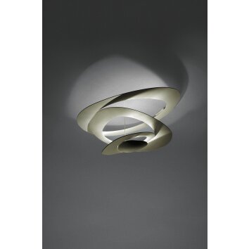 Artemide Pirce Mini Ceiling Light LED gold, 1-light source