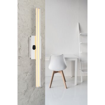Globo VIGGO Wall Light LED aluminium, chrome, 1-light source