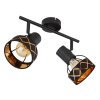 Globo BLANCA Ceiling Light black, 2-light sources