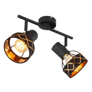 Globo BLANCA Ceiling Light black, 2-light sources