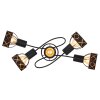 Globo BLANCA Ceiling Light black, 5-light sources