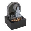 Globo FONTANA indoor fountain LED anthracite, grey, 4-light sources