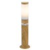 Globo JAICY path light brown, Wood like finish, 2-light sources