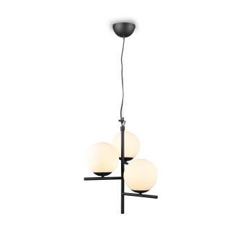Trio Pure Pendant Light black, 3-light sources