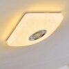 Lovisa Ceiling Light LED chrome, white, 1-light source, Remote control, Colour changer