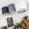 TRISETT Ceiling Light grey, black, white, 5-light sources