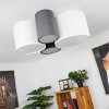 TRISETT Ceiling Light grey, black, white, 4-light sources