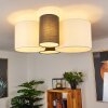 TRISETT Ceiling Light grey, black, white, 4-light sources