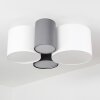 TRISETT Ceiling Light grey, black, white, 4-light sources