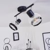 REVSBOTN Ceiling Light chrome, black, 2-light sources