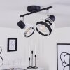 REVSBOTN Ceiling Light chrome, black, 2-light sources