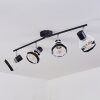 REVSBOTN Ceiling Light chrome, black, 4-light sources