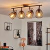HAKVAAG Ceiling Light brown, black, 4-light sources