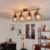 HAKVAAG Ceiling Light brown, black, 4-light sources