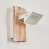 GIRESTA Wall Light LED brown, white, 1-light source