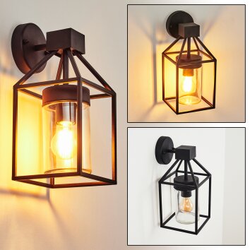 FISKENES Outdoor Wall Light black, 1-light source