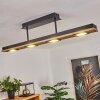 GIRESTA Ceiling Light LED black, 4-light sources