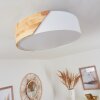 MJELSTAD Ceiling Light brown, white, 2-light sources