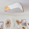 MJELSTAD Ceiling Light brown, white, 2-light sources