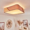 MJELSTAD Ceiling Light brown, grey, white, 2-light sources