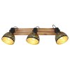 Globo LENNA Ceiling Light Dark wood, black, 3-light sources