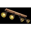 Globo LENNA Ceiling Light Dark wood, black, 4-light sources