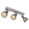 Globo MORI Ceiling Light brown, white, 3-light sources